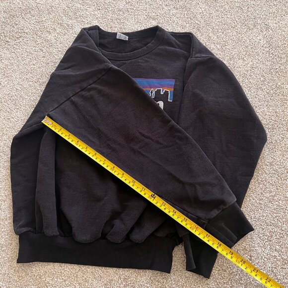 Jerusalem Graphic Print Black Crewneck 100% Cotton - Picture 5 of 6